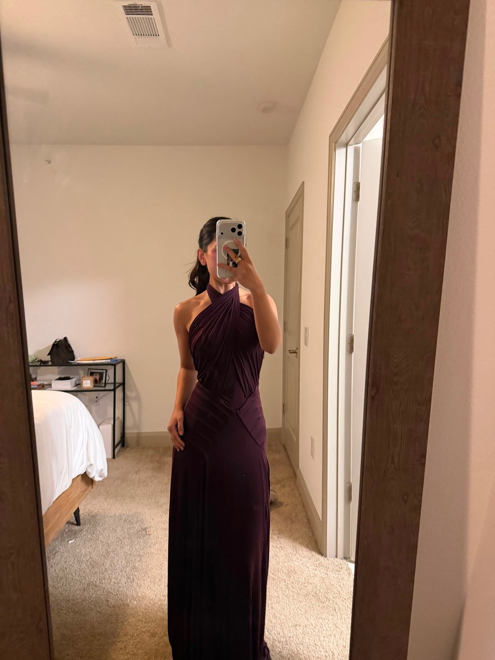 Meshki Halter Evening Gown NWT